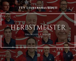 Herbstmeister nach Marathonwoche